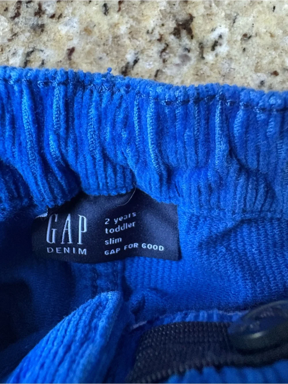 NWOT GAP Boys Corduroy Pants - Royal Blue- Size 2T